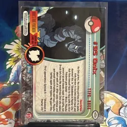 Onix #95 Non Holo Blue Logo Topps Pokemon TV Animation Edition - Image 5