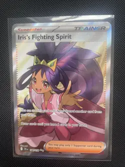 Iris's Fighting Spirit Ultra Rare Pokemon Card, Journey Together, 180/139 - Image 1