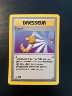 Carte Pokemon : Rappel 78/102 Edition 1 Set de Base Wizards Francaise - Image 1