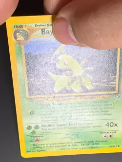 Bayleef 29/111 Uncommon Neo Genesis Unlimited Pokemon TCG Card 2000 Non Nolo - Image 2