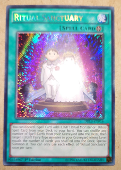 YU-GI-OH! Secret Rare Ritual Sanctuary DRL3-EN016 1st Edition - Image 1