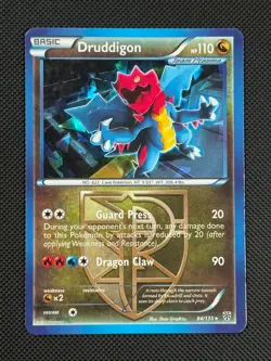 Druddigon 94/135 CRACKED ICE HOLO Pokemon Card BW Plasma Storm Rare - Image 1