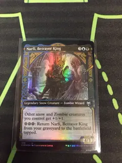 MTG Magic The Gathering Narfi, Betrayer King Foil Showcase Zombie Lord Commander - Image 1