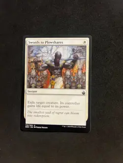 Swords to Plowshares [Battlebond] Magic MTG Cards LP - Image 1