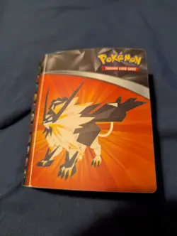 pokemon cards with pocket holder and some rare cards. - Image 1