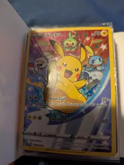 pokemon cards with pocket holder and some rare cards. - Image 3