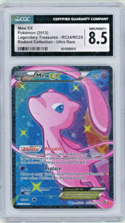 2013 Pokemon Legendary Treasures Mew EX Radiant Collection Ultra Rare CGC 8.5 - Image 1