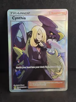 CYNTHIA SV82/SV94 FULL ART TRAINER 2019 POKEMON HIDDEN FATES SHINY VAULT - Image 1