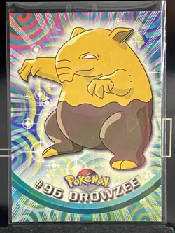 2000 Pokemon DROWZEE #96 [Non-Holo] Topps Blue Logo 1st TV Animation NM - Image 3