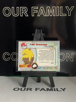2000 Pokemon DROWZEE #96 [Non-Holo] Topps Blue Logo 1st TV Animation NM - Image 4