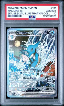 2024 POKEMON SVP EN SV BLACK STAR PROMO KINGDRA EX #131 PSA 10 - Image 1