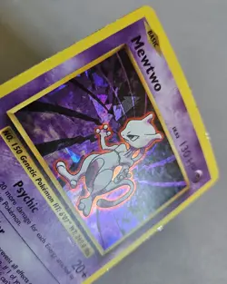 Pokemon TCG Evolutions Mewtwo 51/108 Cracked Ice Holo Rare HP - Image 2