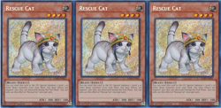 Rescue Cat ALT ART - Playset 3 Cards - RA02-EN001 - Secret Rare - Yugioh - Image 1