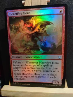 Heartfire Hero FOIL - Bloomburrow - Uncommon - NM (see pics) MTG - Image 1