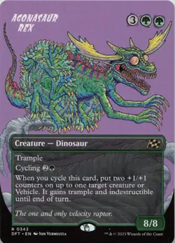 Agonasaur Rex (Borderless) R Aetherdrift 343 LP-NM - Image 1