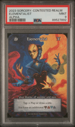2023 SORCERY: CONTESTED REALM ALPHA ELEMENTALIST - PSA 9 - Image 1