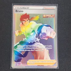 Bruno - 172/163 - Secret Rare - Battle Styles - Pokemon Card - NM/M - Image 1