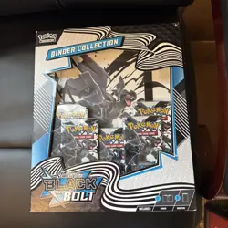 Pokemon TCG Scarlet & Violet 10.5 Black Bolt Binder Collection Box - NEW - Image 1