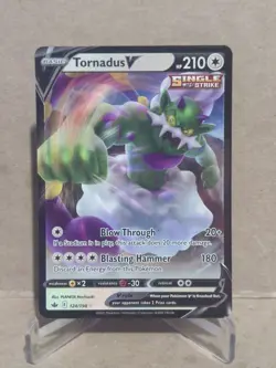 2021 Pokemon Sword and Shield Chilling Reign #124 Tornadus V URR - Image 1