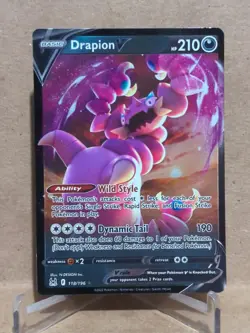 2022 Pokemon Sword and Shield Lost Origin French #118 Drapion V UR - Image 1