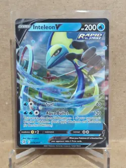 2021 Pokemon Sword and Shield Fusion Strike #78 Inteleon V UR - Image 1