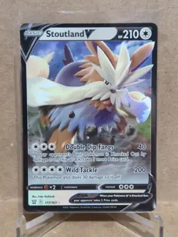 2021 Pokemon Sword and Shield Battle Styles #117 Stoutland V URR - Image 1