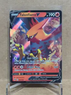 2020 Pokemon Sword and Shield Vivid Voltage #29 Talonflame V URR - Image 1