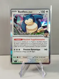 Carte POKEMON FR - EV09 Aventures Ensemble 117/159 Ronflex de Nabil Holo Neuf - Image 1