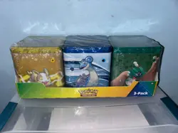 Costco 3 Stacking Tin SEALED Set Pokemon TCG - Image 2