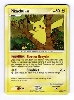 Pikachu - DP16 Diamond and Pearl Promos #DP16 (2007) Promo Holo MP Pokemon - Image 1