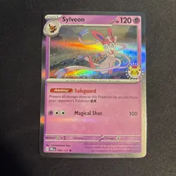 ??Sylveon 040/131 Prismatic Evolutions 2025 Pokemon Day Stamped Promo Holo TCG - Image 1