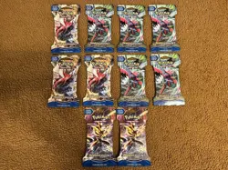Lot Of 10 Pokemon XY Breakpoint Sleeved Booster Packs Factory Sealed - Image 1