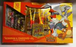 Pokemon TCG Reshiram & Charizard GX Premium Collection Box New Factory Sealed - Image 1