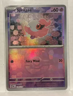 Spritzee Master Ball Pattern 038/131 Prismatic Evolutions Holo Pokemon TCG - Image 1