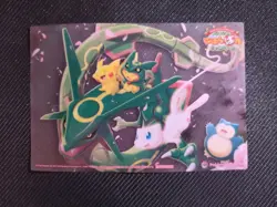 Rayquaza Snorlax Mew Pokemon Center Tokyo Clear Card Japanese from JP F/S rare - Image 1