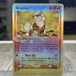 Arcanine 15/100 EX Sandstorm Pokemon Card Reverse Holo Foil Rare - Image 1