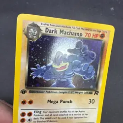 Dark Machamp 2000 Pokemon Team Rocket First Edition #10/82 Holo - Image 2