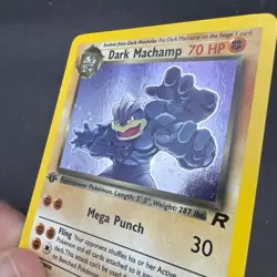 Dark Machamp 2000 Pokemon Team Rocket First Edition #10/82 Holo - Image 3