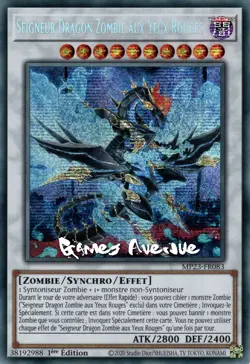 Yu-Gi-Oh ! Seigneur Dragon Zombie Aux Yeux Rouges MP23-FR083 VF/SECRET - Image 1
