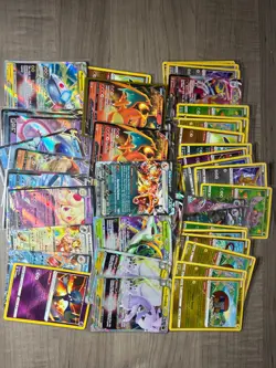 Pokemon Card Lot 60 Official TCG Cards Ultra RARE Included | V EX VMAX RADIANT - Image 1