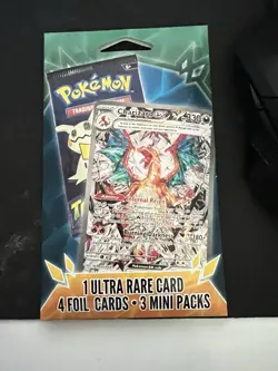Pokemon Mini Pack 3 Packs 1 Ultra Rare 4 Foil Cards - Image 1
