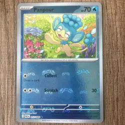 Pokemon TCG Panpour (Master Ball Foil) Black Bolt 017/086 NM - Image 1