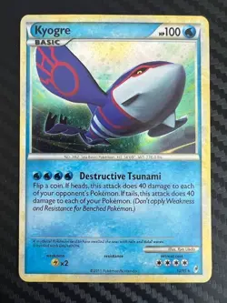 Pokemon TCG Kyogre Holo Rare Card Call of Legends 12/95 LP - Image 1