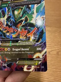 Pokemon TCG M Rayquaza EX Full Art Ultra Rare Card 61/108 XY Lp-Nm - Image 5