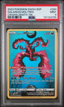 Galarian Moltres SWSH284 - SWSH: Sword & Shield Promo Cards Holo (PSA 9) - Image 1