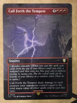 Mtg Lord Of The Rings Call Forth The Tempest Borderless NM - Image 1
