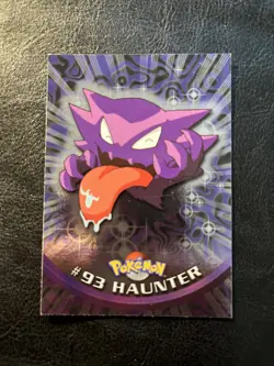 2000 Topps Pokemon TV Animation Ed Series 2 Silver Foil Haunter #93 Blue Logo - Image 1