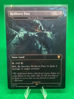 MTG | LTC | Redhorn Pass / Mouth of Ronom | Land | M0370 | Extended Art - Image 1