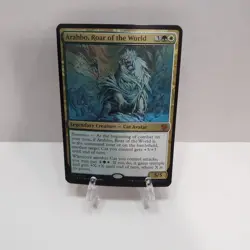 MTG Arahbo, Roar of the World - Oversized Foil Commander 2017 35/309 Foil Mythic - Image 1