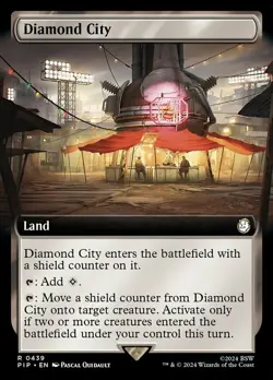 1x Diamond City - Extended Art Moderate Play MTG Magic - Kid Icarus - - Image 1